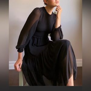 MIDI/ maxi black dress